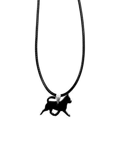 Black acrylic short - black,