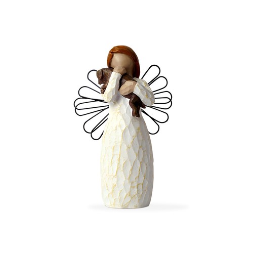 Angel with dog gift souvenir - with,