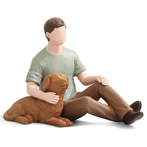 Man figurines with - man, boy's