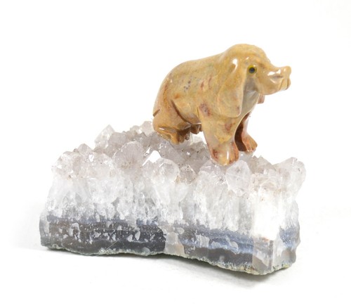 Jasper dog amethyst druze - jasper,