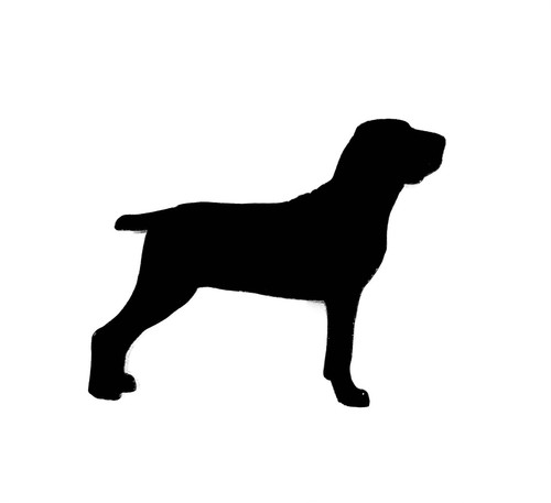 Italian arm dog brooch - arm, badge