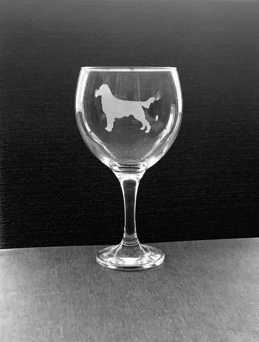 Retriever dog engraved gin - dog,