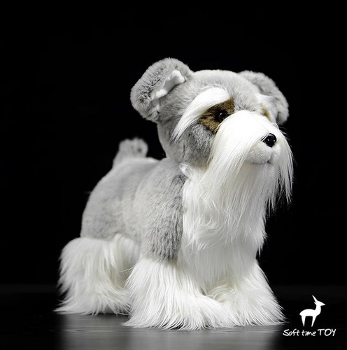 Peluche cane schnauzer 26 - cane, cm