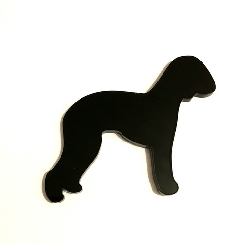 Bedlington terrier dog - terrier, badge