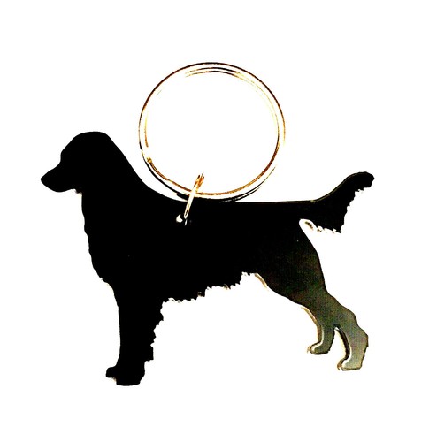 Charm dog keychain - keychain, flat