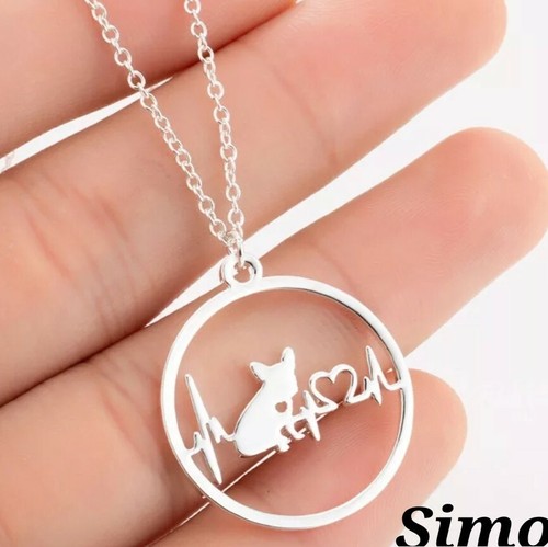 Collana donna argento - argento, cane