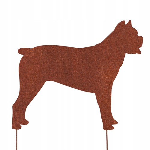 Cane corso figura corten - cane,