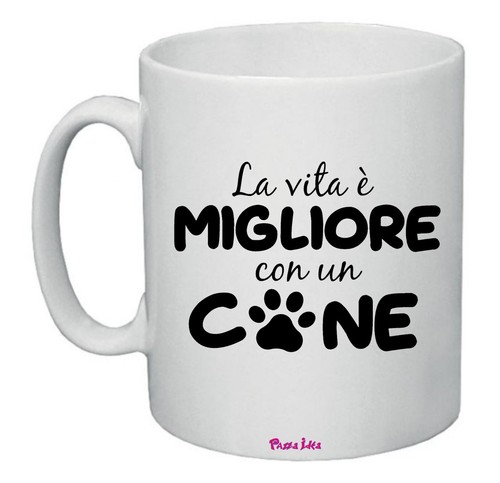 Tazza ceramica scritta vita - la,