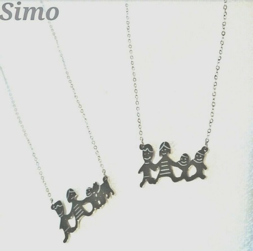 Womens steel necklace family - womens,