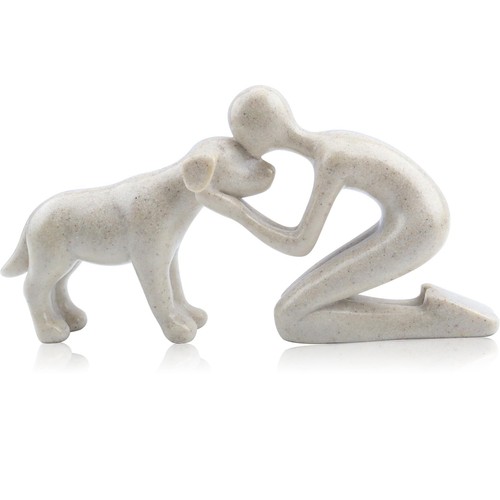 Dog sculpture gift - &, me